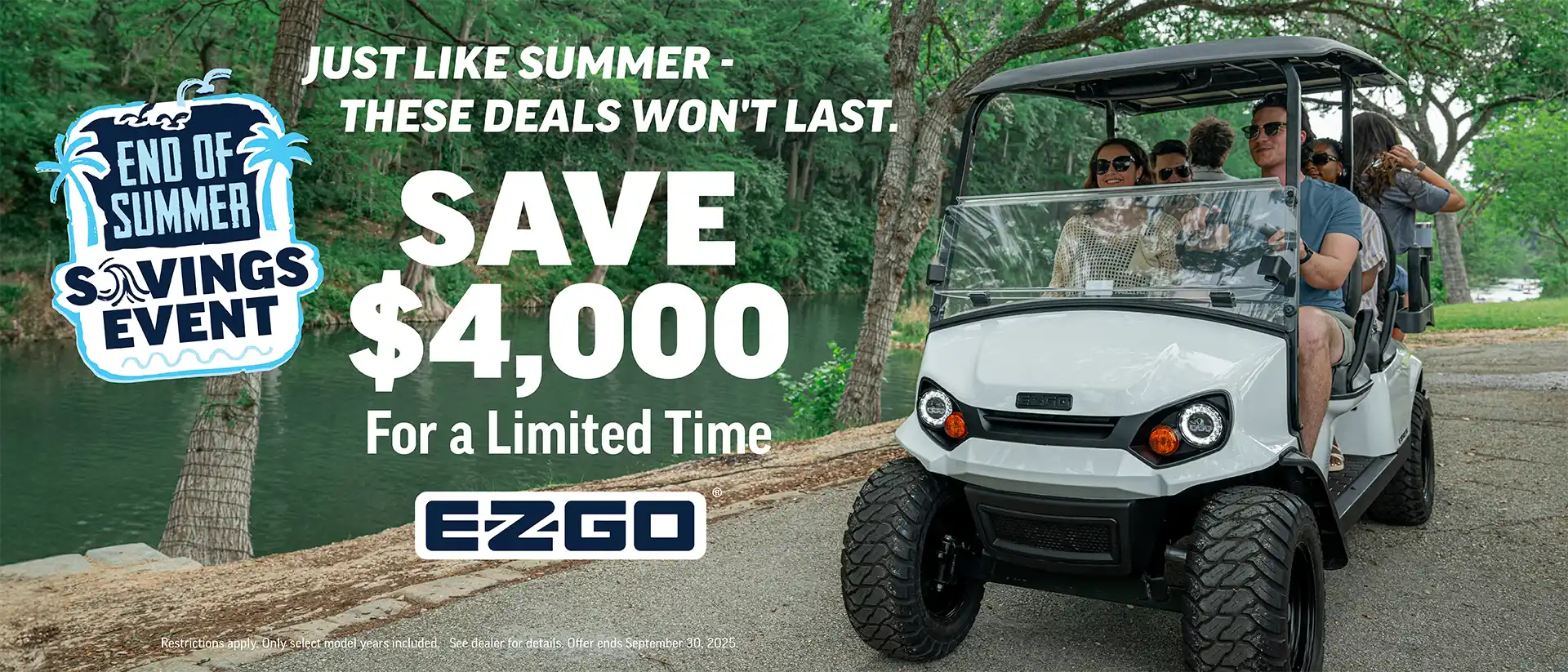 End of Summer Savings Event